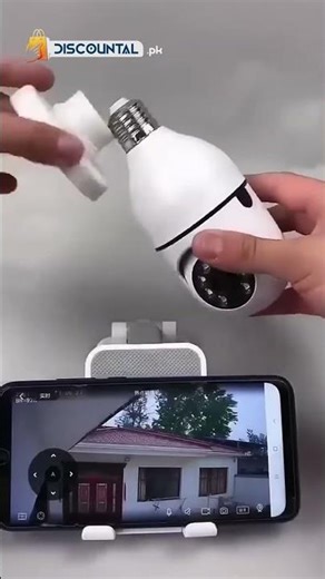 V380 Full HD 1080P Wireless LED PTZ IP Bulb Camera With NIGHT VISION, Wide Angle, Two way Audio