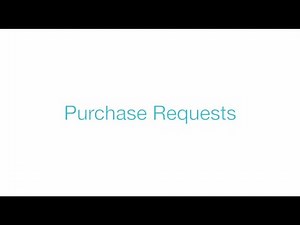 Tutorial : Purchase Request