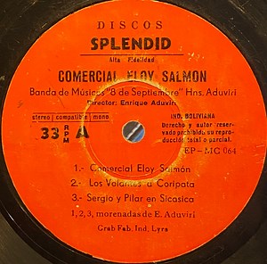 Banda De Músicos “8 De Septiembre”, Hns. Aduviri - Comercial Eloy Salmon