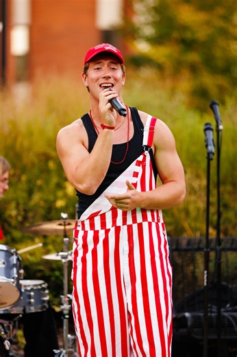 9.1K views · 166 reactions | From the spotlight on stage to the starting line on the track, Mason Farrington '27 brings energy and purpose to everything he does. Guided by his faith and love for the Central College community, he’s making the most of every opportunity that comes his way. Catch Mason in action this weekend in the Central College VPA production of "Carousel." | Central College | Facebook