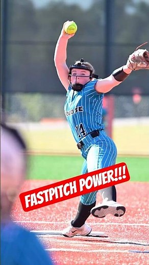 🔥 Powerful Fastpitch Pitcher Windup (Slow-Mo) #shorts #fyp