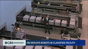14K views · 46 reactions | Decades of FBI case files are now being sorted by robots in a new high-tech facility in Virginia. The agency hopes this will speed up the work of agents investigating new crimes. https://cbsn.ws/3GPa0rW | CBS Evening News | Facebook