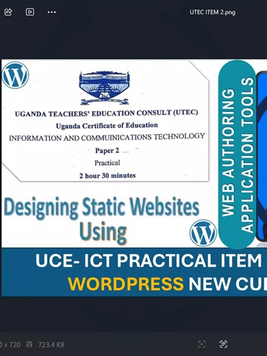 PART 6 UTEC ATTEMPTING ITEM TWO ICT PAPER TWO JULY AUGUST SET USING WORDPRESS NEW CURRICULUM Mutebi Ratibu | ICT Facilitator & Tech Educator http://www.youtube.com/@mutebiratibu @musomesa40 @candycrushmaster6 #fyppppppppppppppppppppppp #foryoupage❤️❤️ #foryoupageofficiall #capcut #ugandatiktok #kampala_tiktokers #uganda #onthisday #TIKTOK #fyp #TIK #video #foryoupage #congelar #viral #foryou