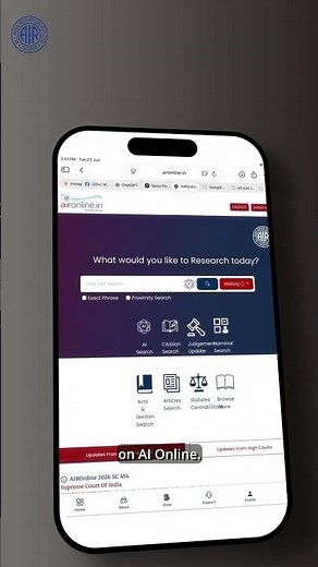 Research smarter with AI Search on AIR Online. Find case laws faster. Visit aironline.in