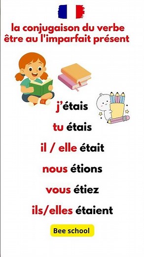conjugaison du verbe être à l'imparfait #shorts #conjugaison