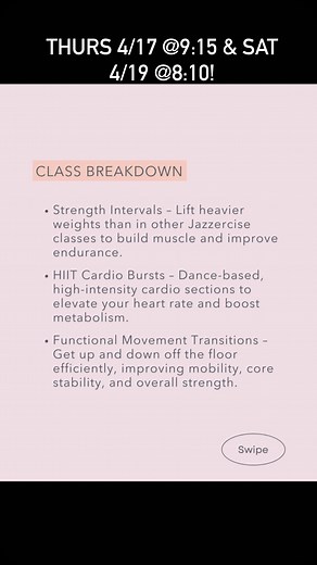 Wondering what to expect in a Vital Sculpt HIIT class? Here’s the breakdown:  Strength Intervals – Choreographed moves with heavy weights  HIIT Cardio Bursts – Dance-based bursts to elevate your heart rate & boost metabolism  Functional Movement Transitions – Designed to improve mobility, core stability, and overall strength Spoiler alert: You’re going to sweat—a lot. And then you’re going to feel unstoppable 﫶✨ | Jazzercise Carrollton Fitness Center | Facebook