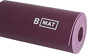 B YOGA B Mat Strong 6mm Thick Yoga Mat, 100% Rubber, Sticky & Eco-Friendly Exercise Mat, Non-Slip for Hot Yoga, Fitness, Pilates, Exercise, Stretching, Gym or Home Workouts (26" Wide x 71" or 85" Long)