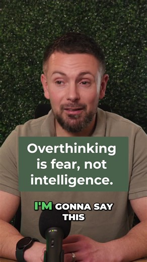 Overthinking isn't a sign of intelligence It's most often a sign of fear, and a way our nervous system tries to avoid discomfort.#Overthinking #Mindset #SelfImprovement #MentalHealth #DecisionMaking #StopProcrastinating