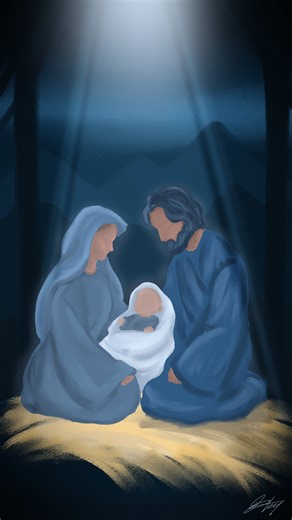 Doodle Noggin | Creative Content on Instagram: "Merry Christmas! Go support this new song by one of our favorite bands to collab with @markandsarahtillman Let us not forget the reason for this holiday season. #drawing #christmasseason #animation #music #christian #christianmusic"