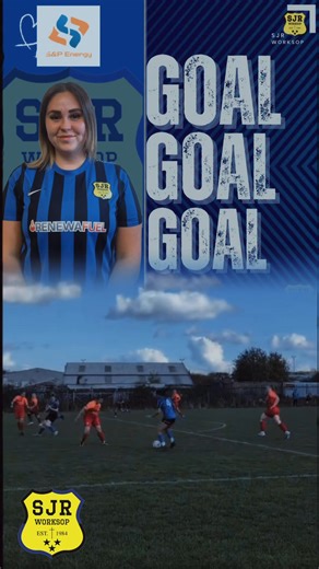 Heather Whitehead instinctively taps home after tremendous work from Leah Markham Sponsor - S&P Energy VEO Sponsor - JHM Butt & Company Ltd 💙🖤 #biggestclubinsheffieldandhallamshire #theclubofopportunity | SJR Worksop CIC