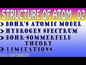 STRUCTURE OF ATOM 02/BOHR'S MODEL OF HYDROGEN SPECTRUM/CLASS 10/ CHEMISTRY