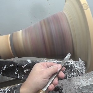 Woodturning a Stunning Vase from 3D Printer Waste | David's Woodturning