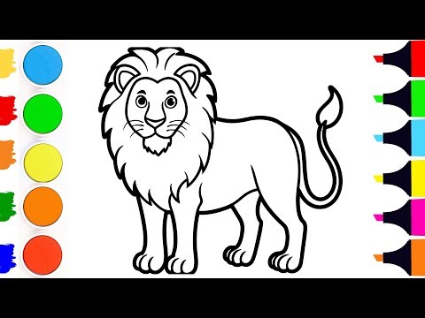 How To Draw a ROARING Lion | Easy Step by Step Tutorial | Bright Art Haven