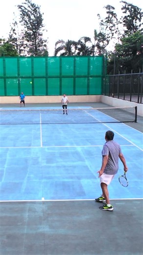 Net Block… But It Bounced Long 😬🎾
