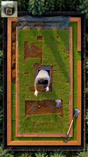 Mini Home Made Bunker for Safety #bunkerbuild #diysurvival #satisfyingbuild