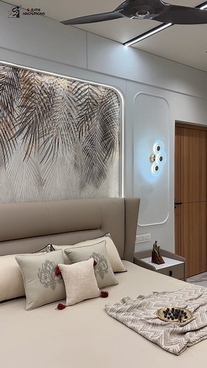 128K views · 1K reactions | This 3BHK master bedroom blends warmth,...