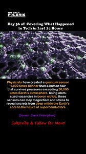 Physicists at Washington University in St. Louis have engineered a revolutionary 2D quantum sensor that is less than 100 nanometers thick—roughly 1,000 times thinner than a human hair. Despite its microscopic size, this sensor is built to survive and operate under extreme conditions, withstanding pressures exceeding 30,000 times Earth’s atmosphere. By using neutron radiation to knock atoms out of crystallized boron nitride, the team created "vacancies" that trap electrons. These electrons act as