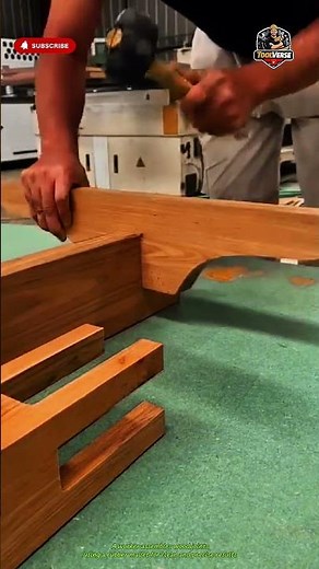 Wood Joinery Assembly Using a Rubber Mallet, Precise Without Damage #tools