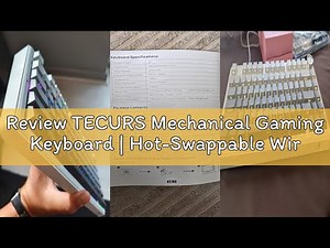 Review TECURS Mechanical Gaming Keyboard | Hot-Swappable Wireless RGB Keyboard Sideprinted |2.4Ghz/T