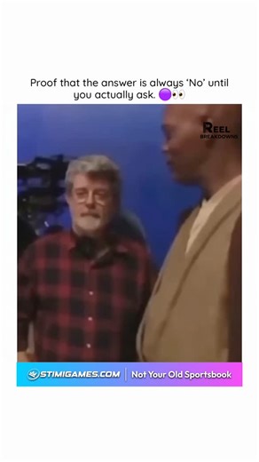 Daily Clip Breakdowns on Instagram: "This might be one of the coolest moments in cinema history caught on tape. 🎥 We are watching the exact second the “rules” of the Star Wars universe were rewritten simply because Samuel L. Jackson decided to shoot his shot. George Lucas is famously strict about his lore. In this clip, he lays it out clearly: Good guys use Green and Blue, bad guys use Red. That was the law of the galaxy. But Sam Jackson didn’t want to just be part of the movie; he wanted to st