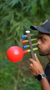 DIY Bamboo Slingshots with quite Tree and clour Balloone #Bamboo #Slingshots #Diy #Bambooart