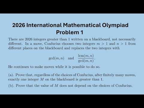 2026 International Mathematical Olympiad Problem 1