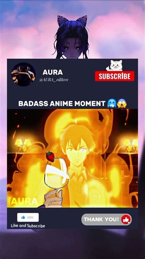 BADASS ANIME MOMENT🥶😱#aura #anime #weeb #animesongs #inosuke#tanjiro#animeedit #kimetsunoyaiba#manga