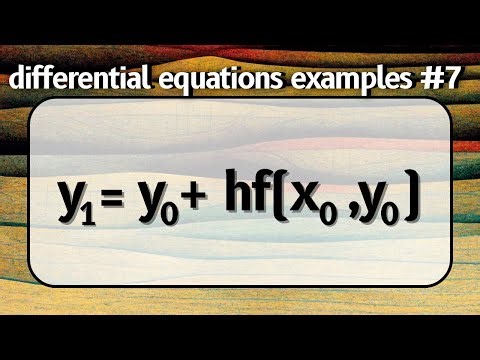 3 Methods of Approximating First-Order Differential Equations -- Differential Equations Examples #7