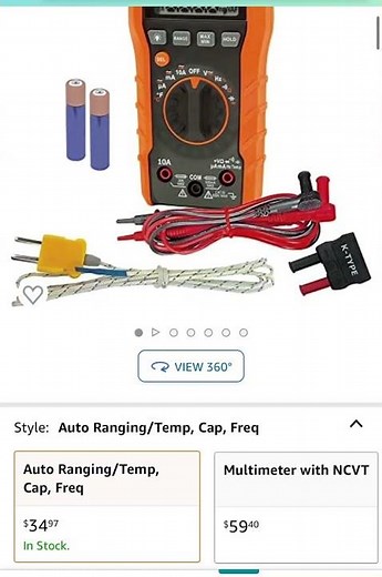 57 % off Klein Tools MM400 Multimeter, Digital Auto Ranging, AC/DC Voltage