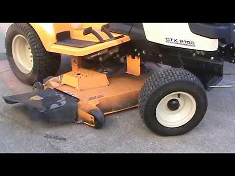 Cub Cadet GTX 2100 belt configuration and belt pulley replacement