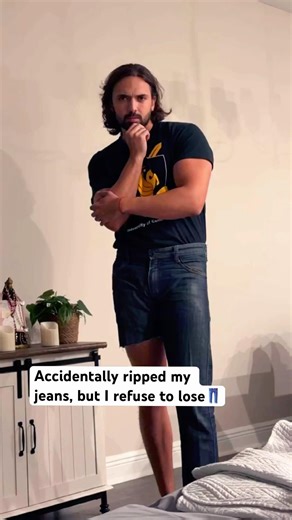 Accidentally ripped my jeans, but I refuse to lose👖#model #comedy #funny #music #modeling #single
