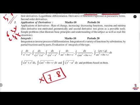AHSEC Class 12 Maths Revised Syllabus II Assam Board II Chapter Wise Important Topics ‪@ScholarAxom‬