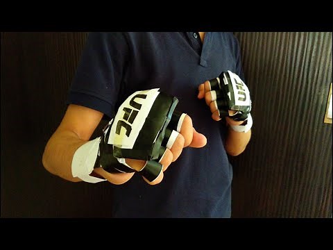 Paper MMA fighting GLOVES |DIY TUTORIAL|