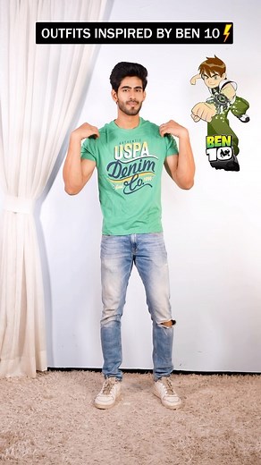 Rishabh Jaiswal on Instagram: "‼️Ben 10 Aliens Inspired Outfit ‼️ Comment down your favourite outfit also suggest me which alien outfit inspo you wanna see next? ✅ Save For Later✅ #inspired #outfitideas #men #aesthetic"