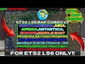ETS2 1.56 MAP COMBO V3 | BEYOND | BXP | PROMODS | 2K24 | ETC