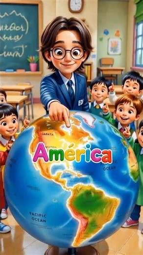 Los Continentes 🌍 | Pica-Pica Oficial | Edi's Friends | #shorts