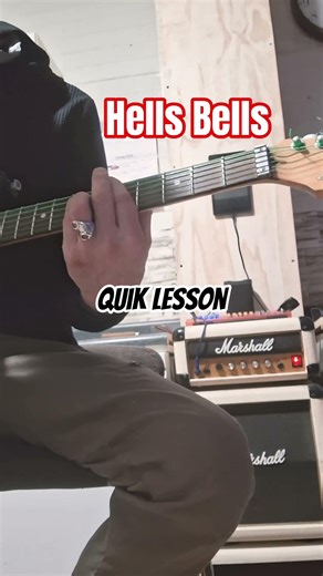 ACDC HELLS BELLS Tutorial #guitar how to #lesson #demo #music #life 1LIFE2ROCK