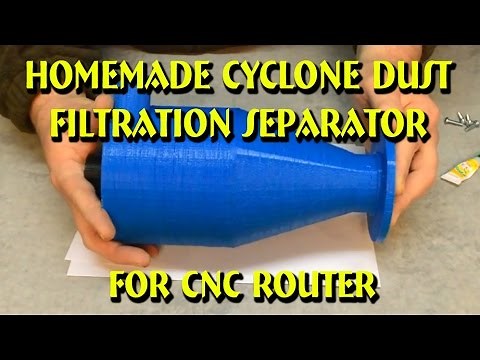 Homemade Cyclone Dust Filtration Separator for CNC Router