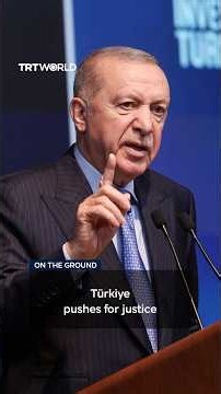Turkish president speaks at an event in Istanbul
