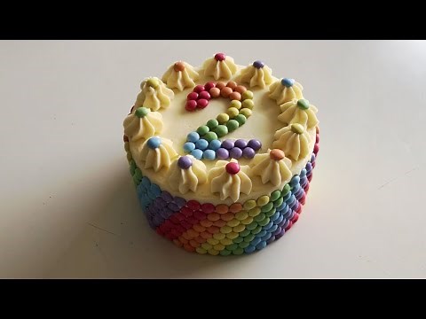 [Recipe] Smarties Birthday Cake | Yummy & Colourful