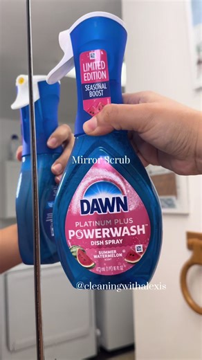 Satisfying Mirror Scrub Cleaning Routine