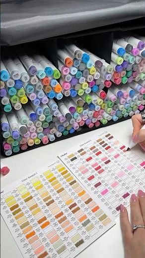 swatching my ohuhu 320 markers ✨