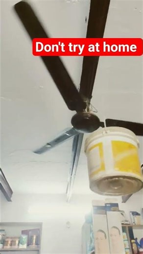 Ceiling fan wobbling Exprement #sound #wobble #wobbling #shortsvideo