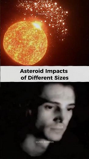 Asteroid Impacts Of Different Sizes (Hit Earth) 😱☠️ #space #asteroid #shorts