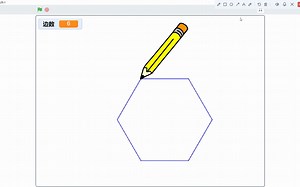 scratch学习-用scratch代码简单的画多边形