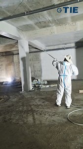 putty spraying in jobsite uses large flow putty sprayer, very fast speed👍#paintsprayer #putty #sprayermachine | Fuzhou Guanjie Yongdao Technology Co.,Ltd