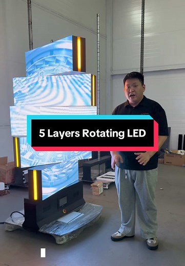 5 Layers Rotating LED. #jzled #jynziecled #jynziec #led #ledscreen #leddisplay #leddisplayscreen #ledscreenmanufacturer #ledscreensupplier #indoorledscreen #ledfoldingscreen #ledscreensolution #ledscreenevent