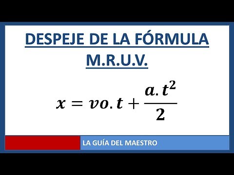 Pour de formula mruv