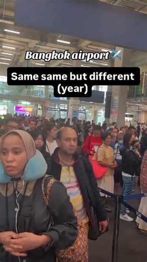 Thai Enquirer on Instagram: "Another year, same problem. A video of long queue at the immigration counter taken by a passenger goes viral. This was talked a few days ago @suvarnabhumi_intl.airport #Thailand #Bangkok #Airports"