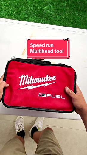 Could you do it quicker? This is milwaukees multihead installation driver. Not overly powerful but comes in handy for those hard to get to areas. Great if you dont want to buy a driver and impact. I use the offset head more often than most but also love the right angle driver for hard to reach hole.